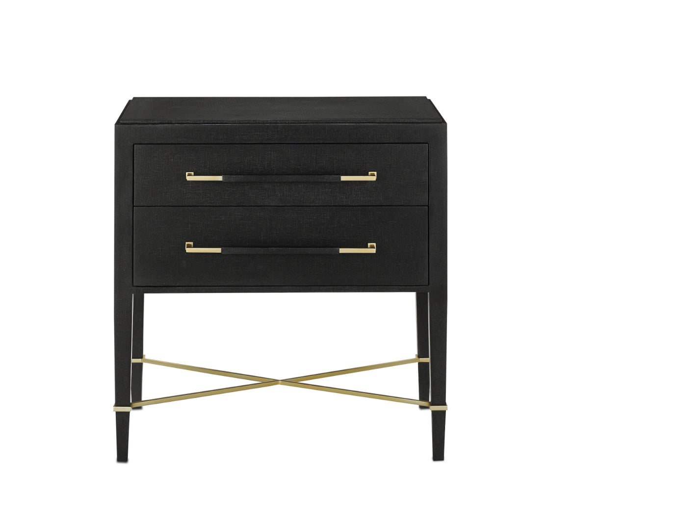 Verona Black Nightstand or Chest by Currey and Company