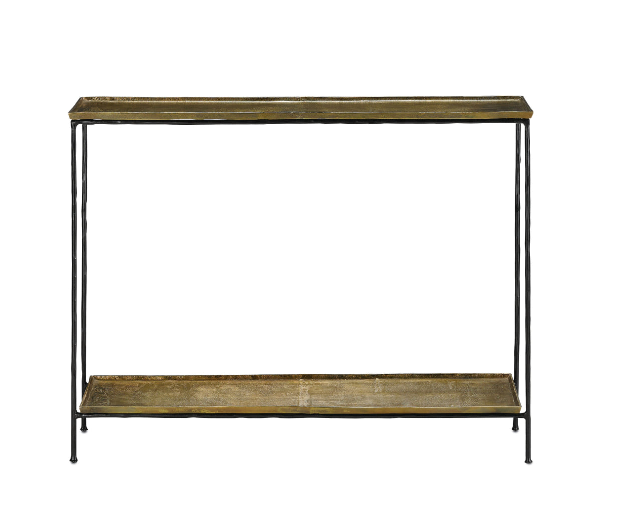 Boyles Console Table in Brass by Currey and Company