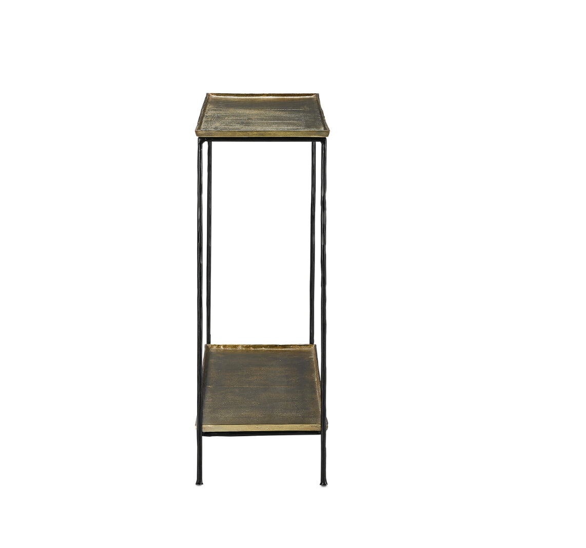 Boyles Console Table in Brass by Currey and Company