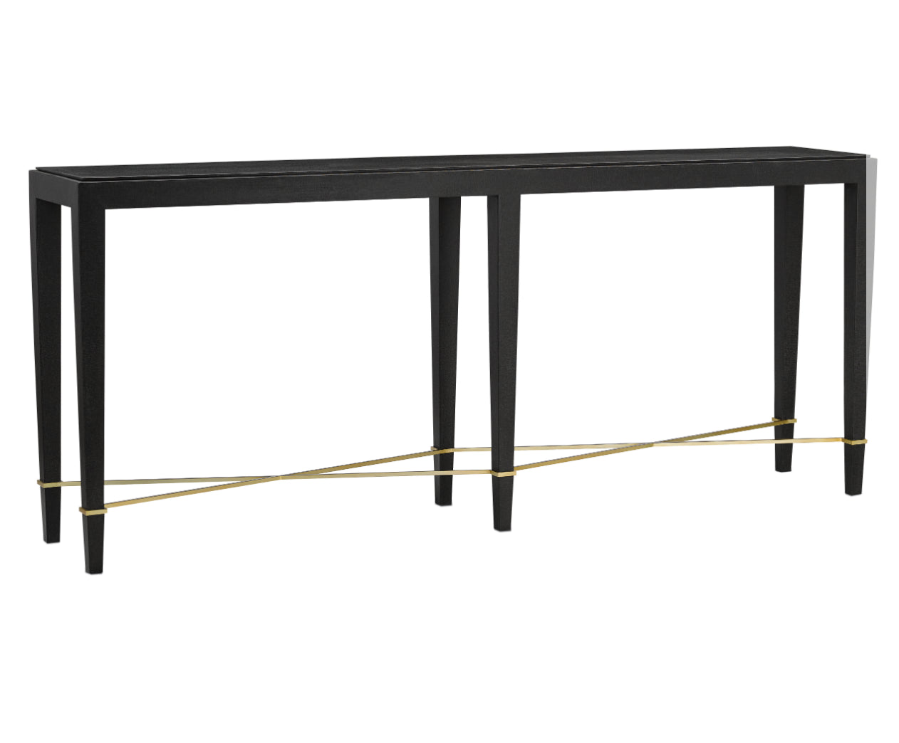 Verona Black Console Table by Currey and Company