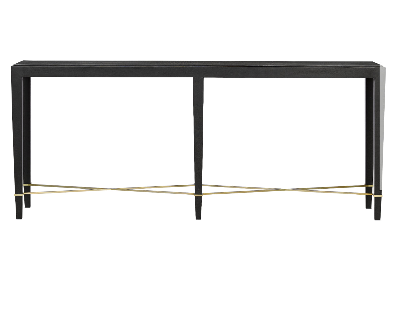 Verona Black Console Table by Currey and Company
