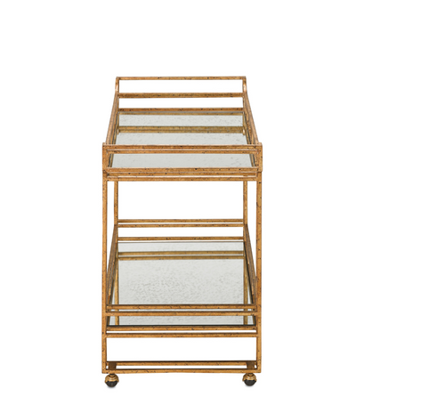 Odeon Bar Cart by Currey and Company