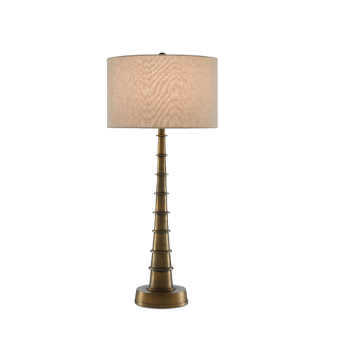 Currey and Company Auger Table Lamp, Small