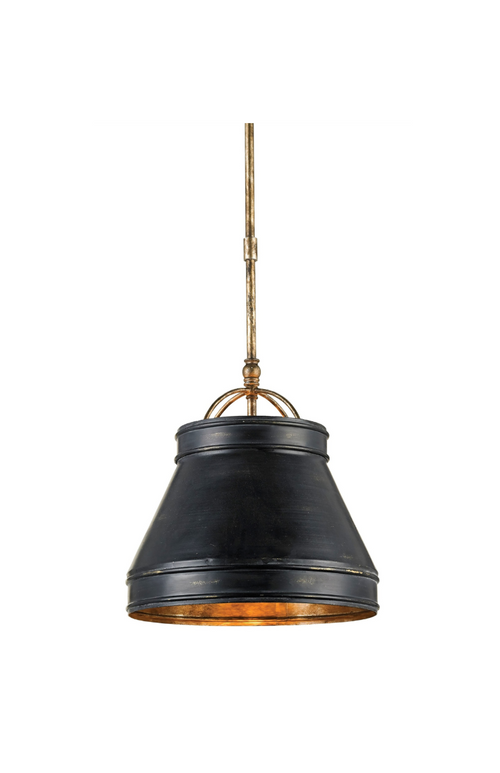 Currey and Company Lumley Black Pendant
