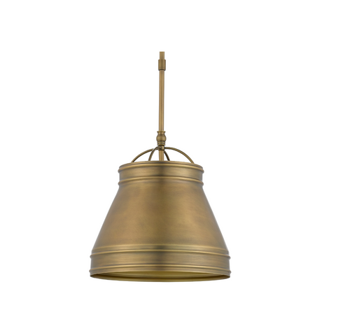 Currey and Company Lumley Pendant, Brass
