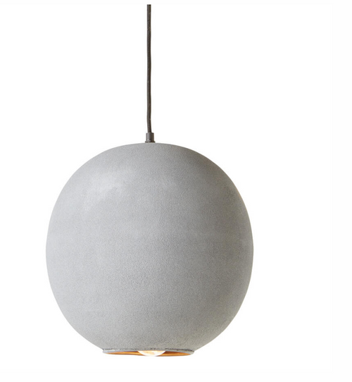 Concrete Pendant Light by Bobo Intriguing Objects