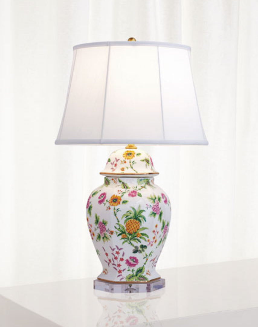 Portsmouth Pineapple Hex Lamp by Williamsburg for Port 68