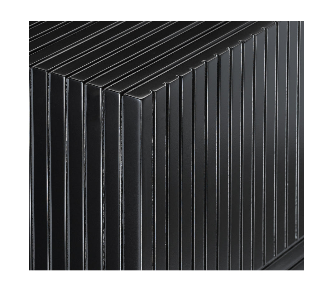 Odense Black Pedestal Table by Currey and Company