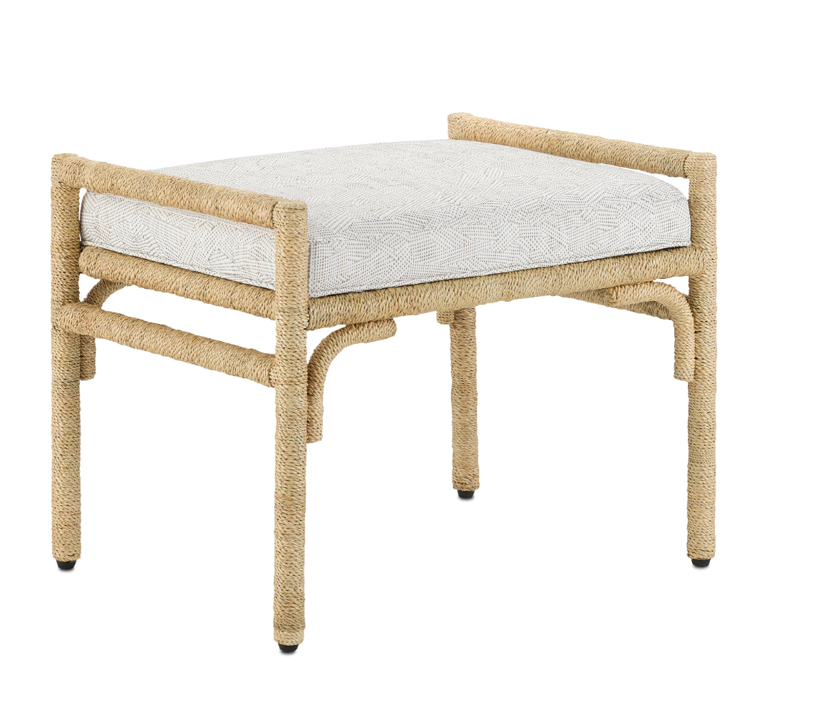 Olisa Pearl Ottoman by Currey and Company