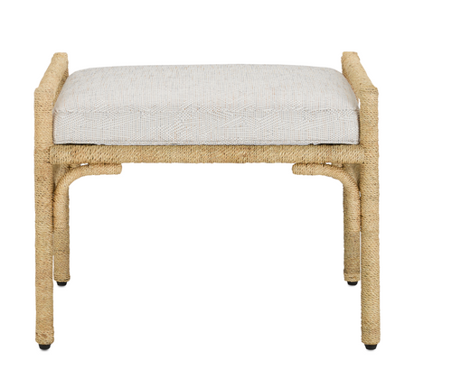 Olisa Pearl Ottoman by Currey and Company