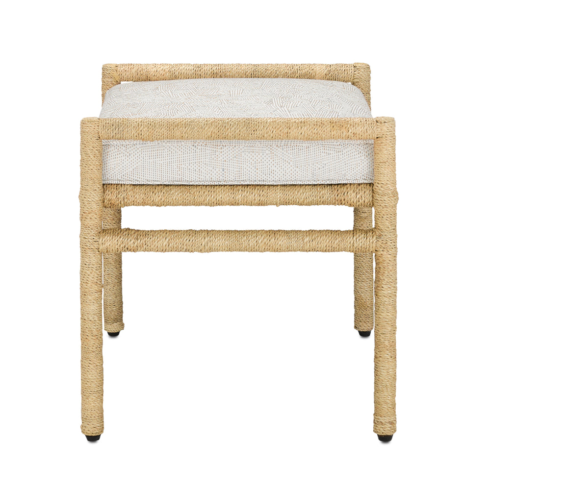 Olisa Pearl Ottoman by Currey and Company