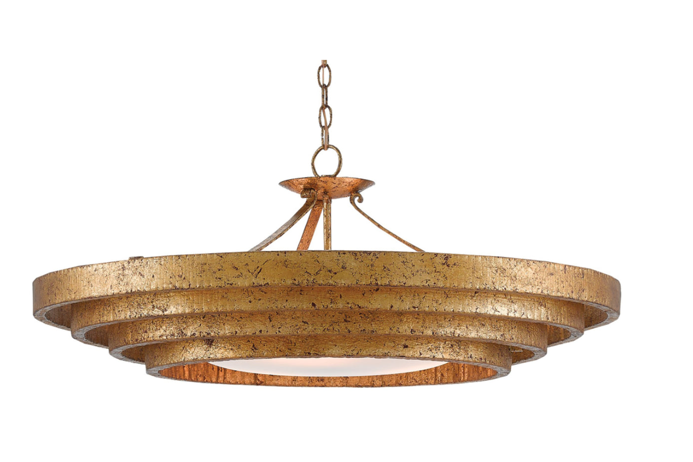 Bunny Williams Belle Gold Chandelier for Currey and Company