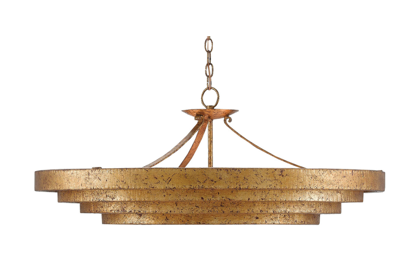 Bunny Williams Belle Gold Chandelier for Currey and Company