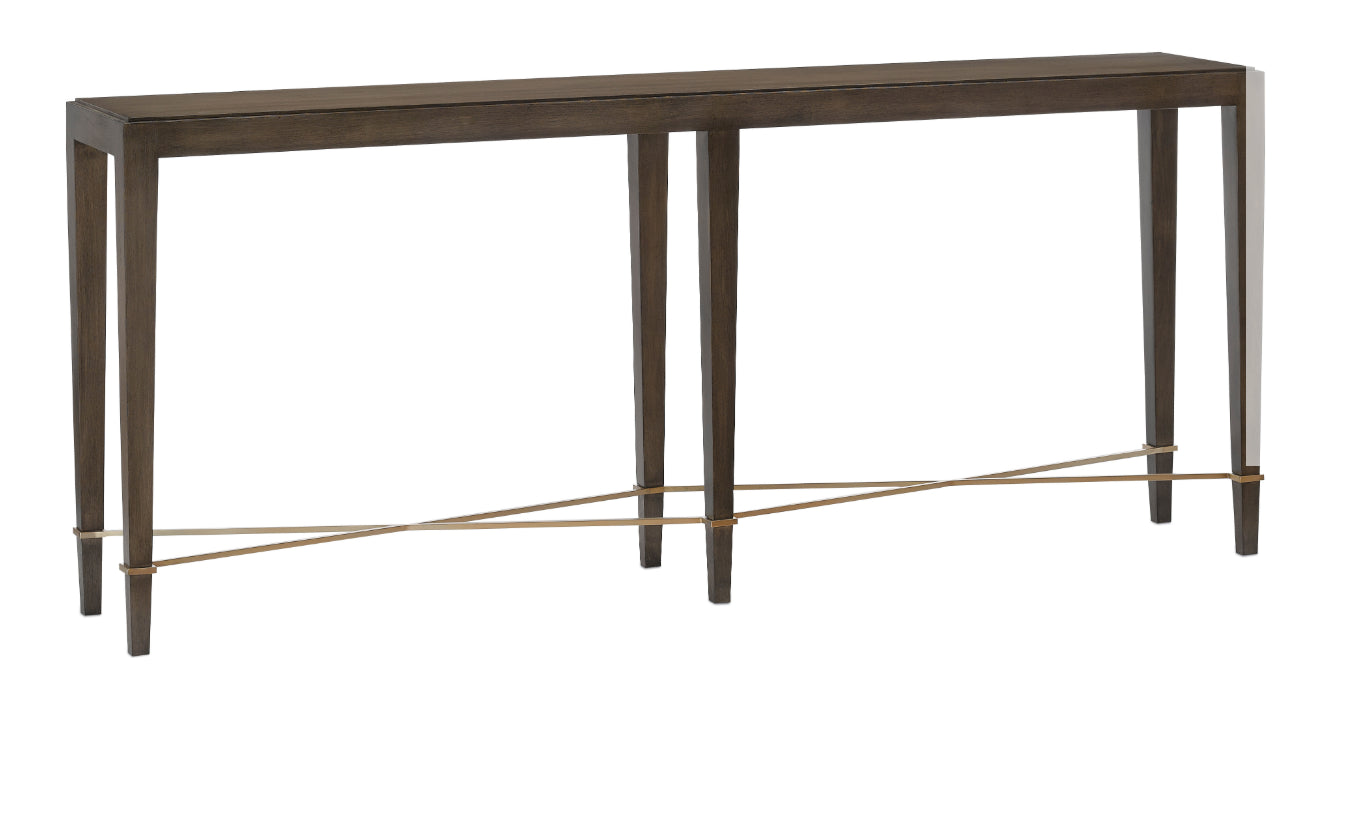 Verona Black Console Table by Currey and Company