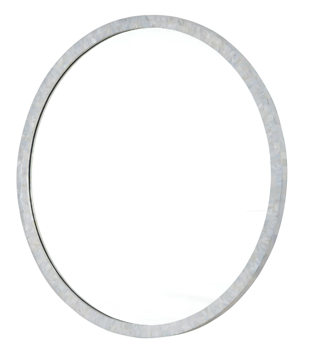 Mirror Home Round Mother of Pearl Mirror