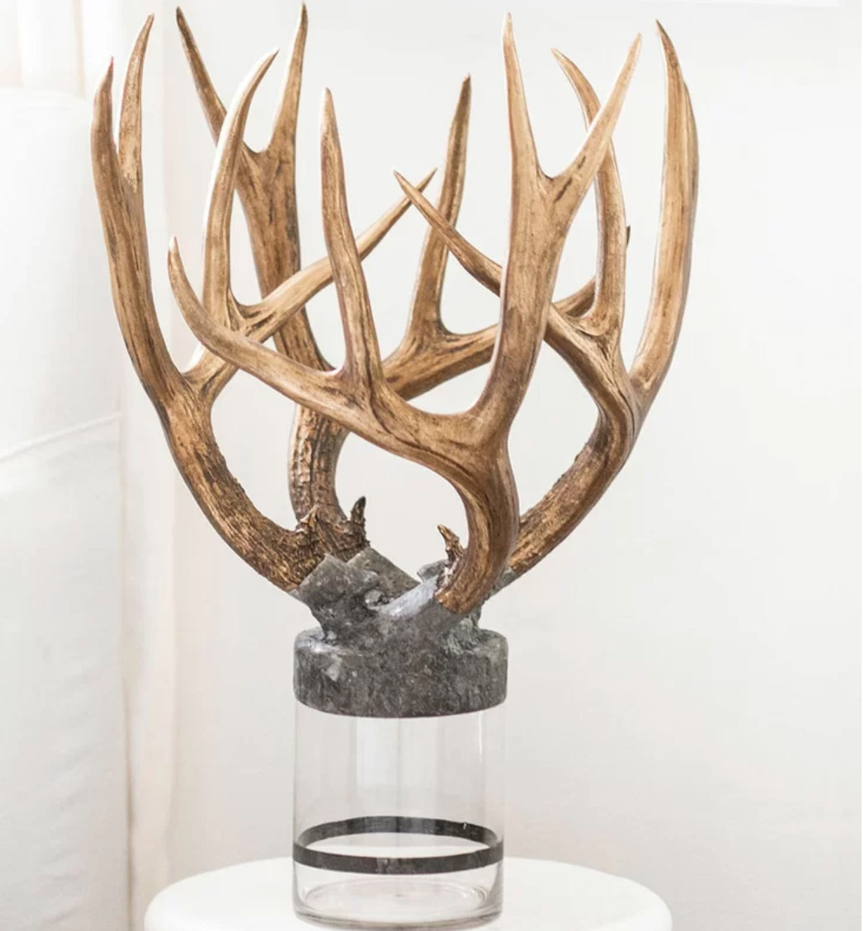 Quadruple Large Antler Decorative Bottle by Jamie Dietrich