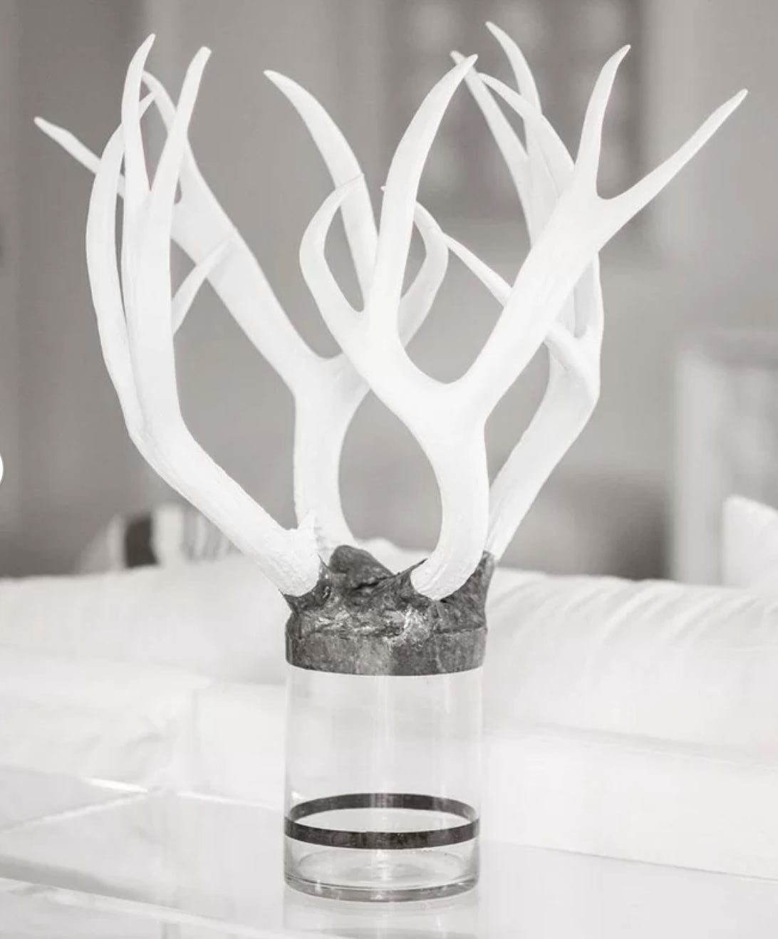 Quadruple Large Antler Decorative Bottle by Jamie Dietrich