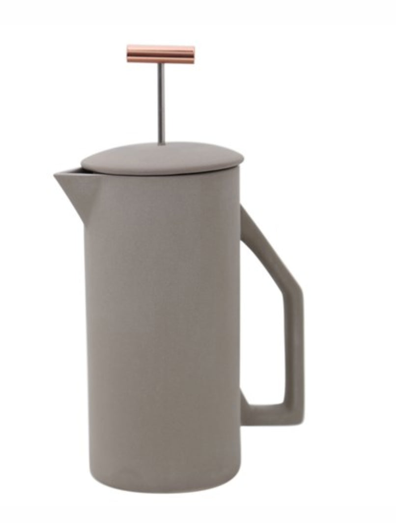 Yield Design Ceramic French Press, Gray 850 ML