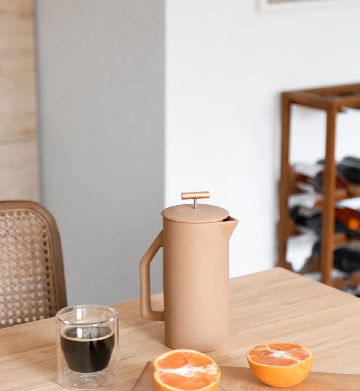 Yield Design Ceramic French Press, Sand 850 ML