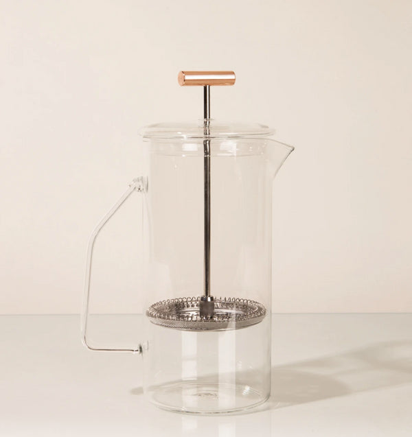 Yield Design Glass French Press, Clear 850 ML