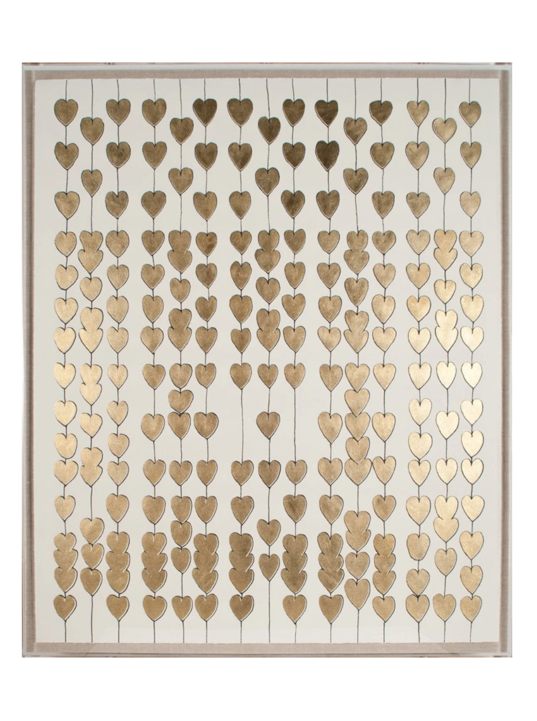 Natural Curiosities Cartier Heart Strings Gold Leaf Art