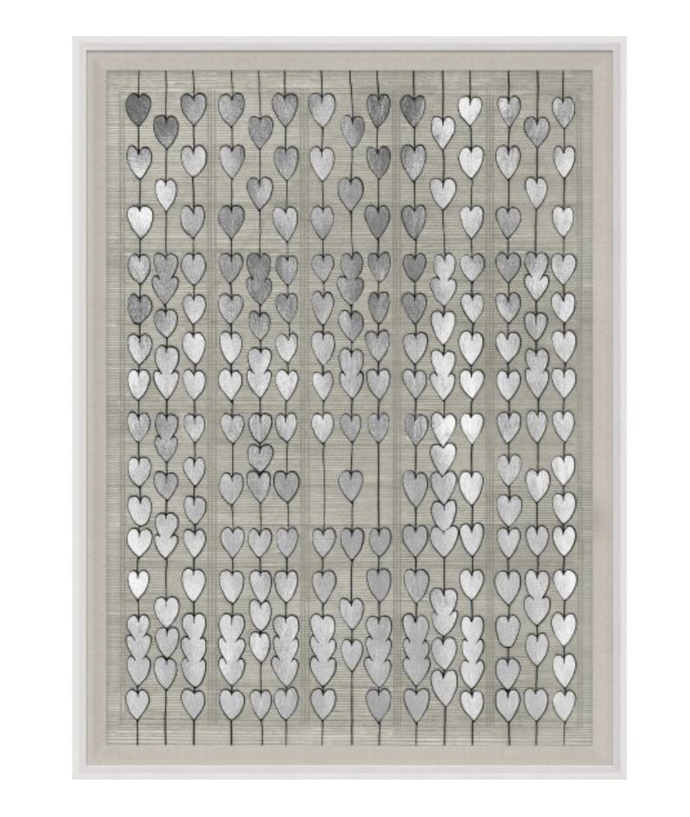 Natural Curiosities Cartier Heart Strings in Silver Leaf