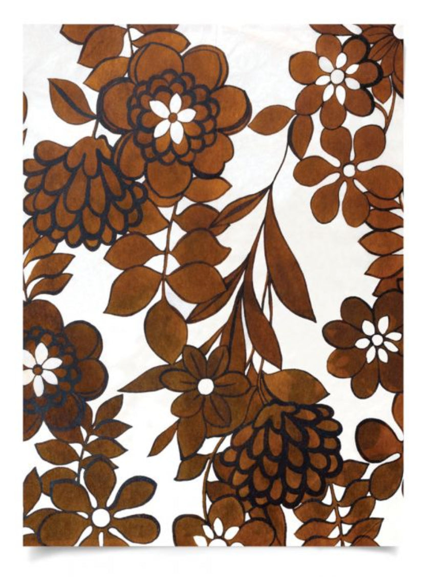Natural Curiosities Modern Paradise, Brown Flowers