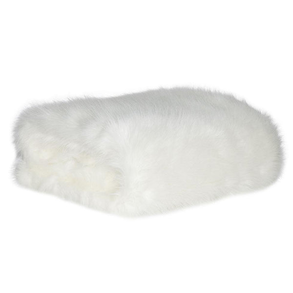 Pearl Shag Fur Throw by Square Feather