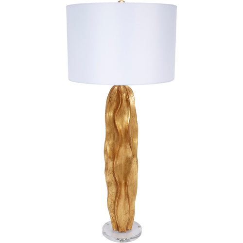 Gold leaf Stanton Wave Buffet Lamp by Old World Designs