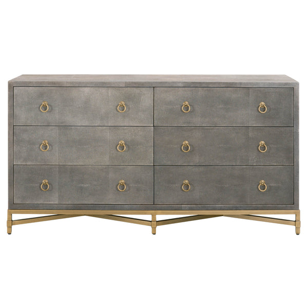 Strand Shagreen 6 Drawer Double Dresser by Essentials for Living