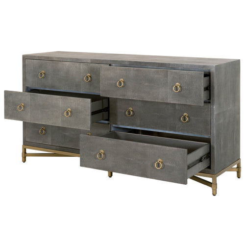 Strand Shagreen 6 Drawer Double Dresser by Essentials for Living