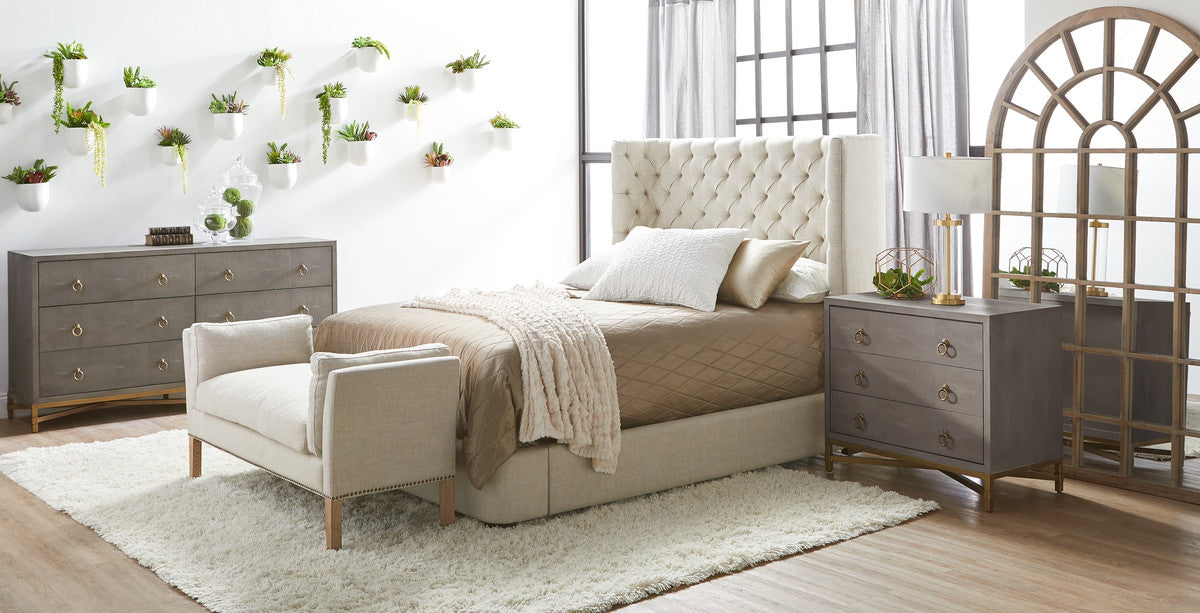 grey shagreen dresser Graydon Shagreen 9-drawer Dresser