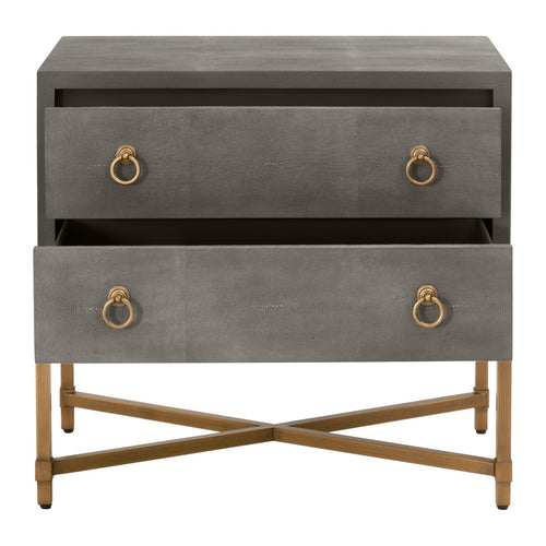 Essentials For Living Strand Shagreen 2 Drawer Nightstand
