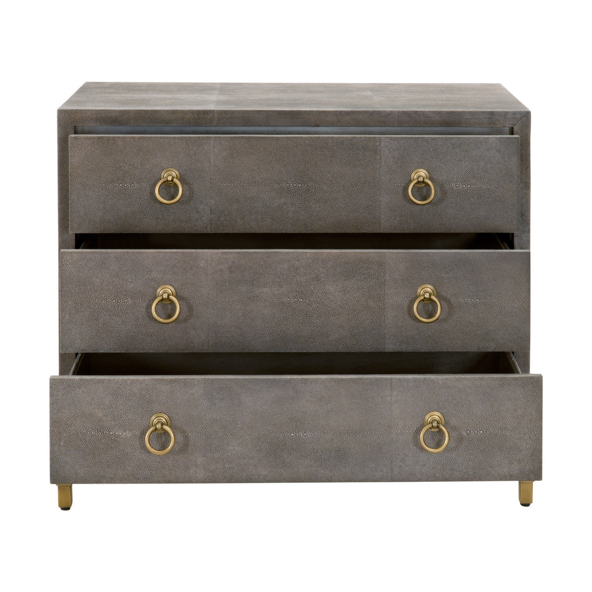 Essentials For Living Strand Shagreen 3 Drawer Nightstand