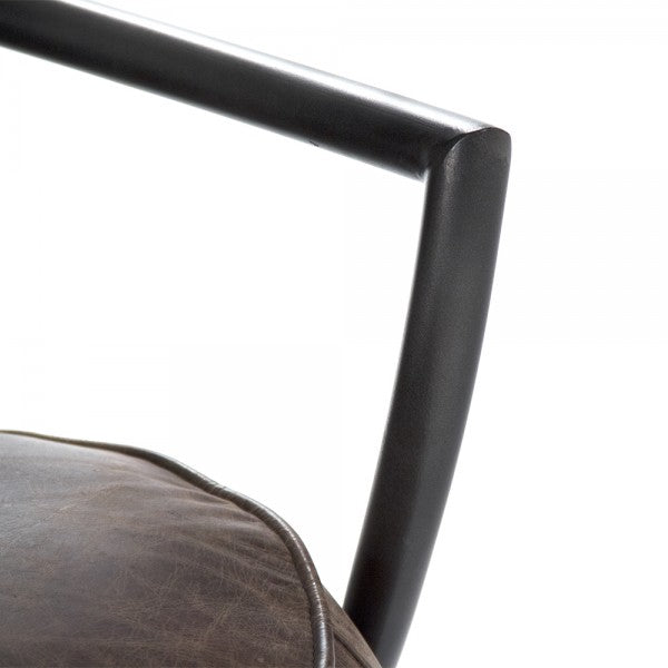 Zentique Zak Leisure Chair Top Grained Brown Leather