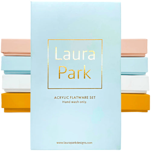 Laura Park Clear Acrylic Flatware Set