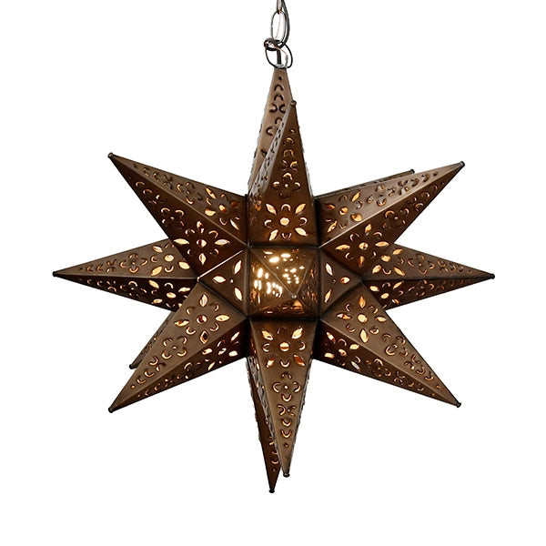 Worlds Away Tin Star Chandelier