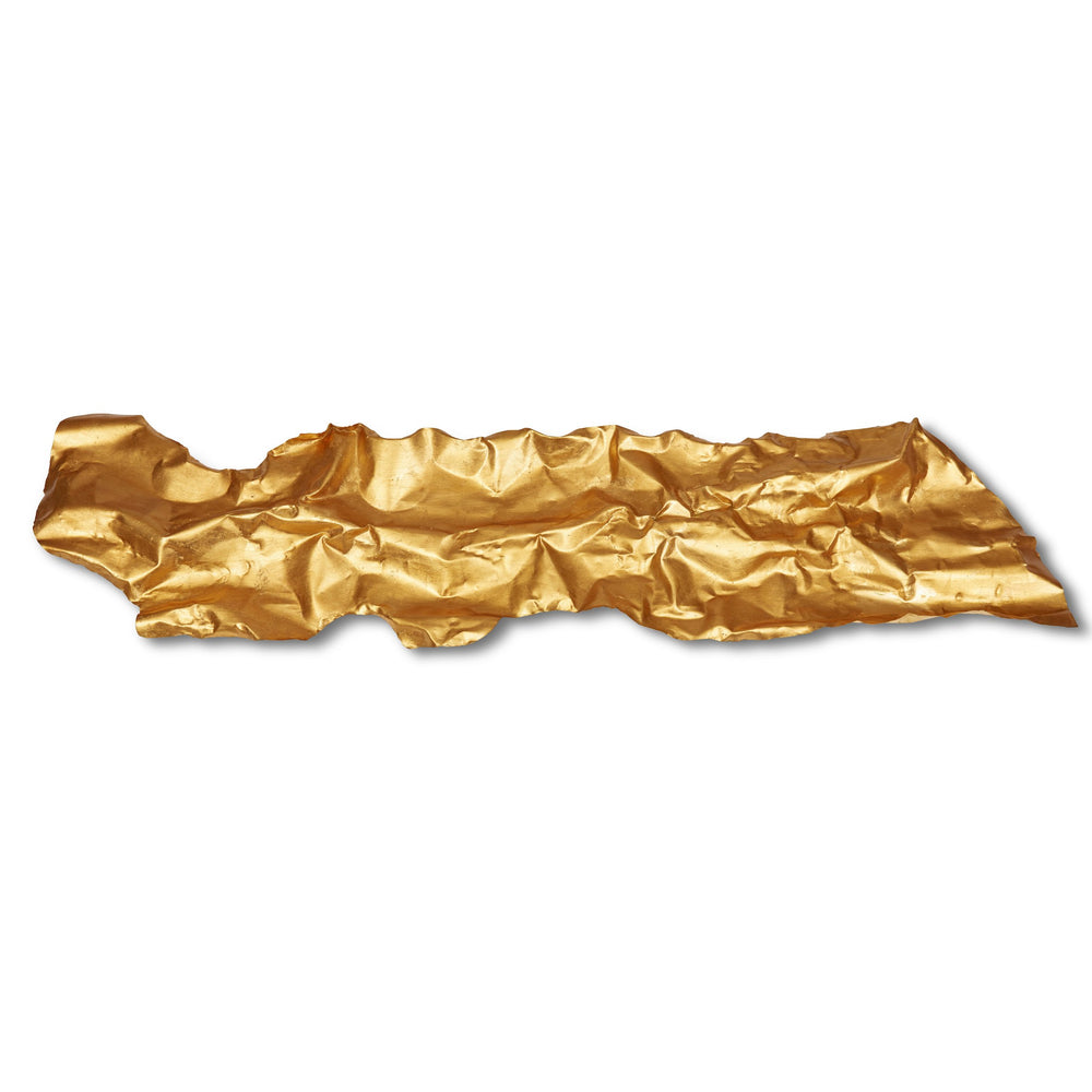 Urbia Crumpled Wall Art, Gold