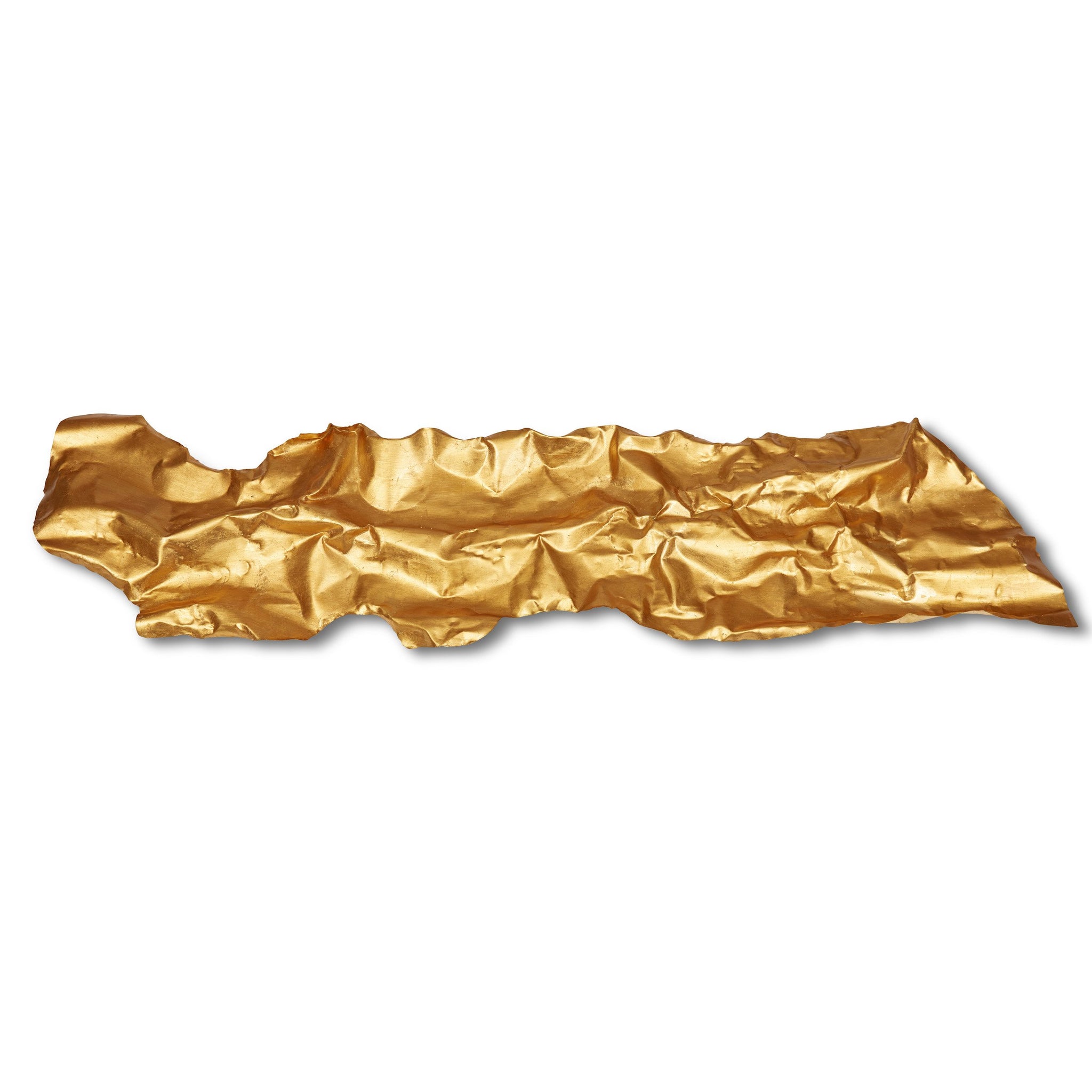 Urbia Crumpled Wall Art, Gold