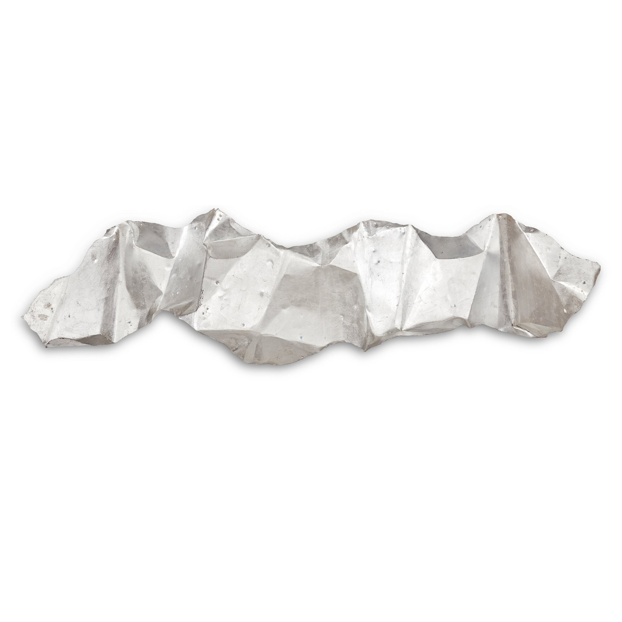 Urbia Crumpled Wall Art, Silver