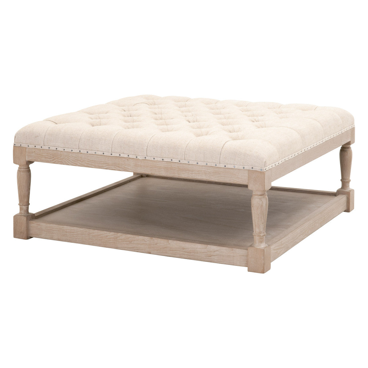 Essentials For Living Townsend Tufted Upholstered Coffee Table