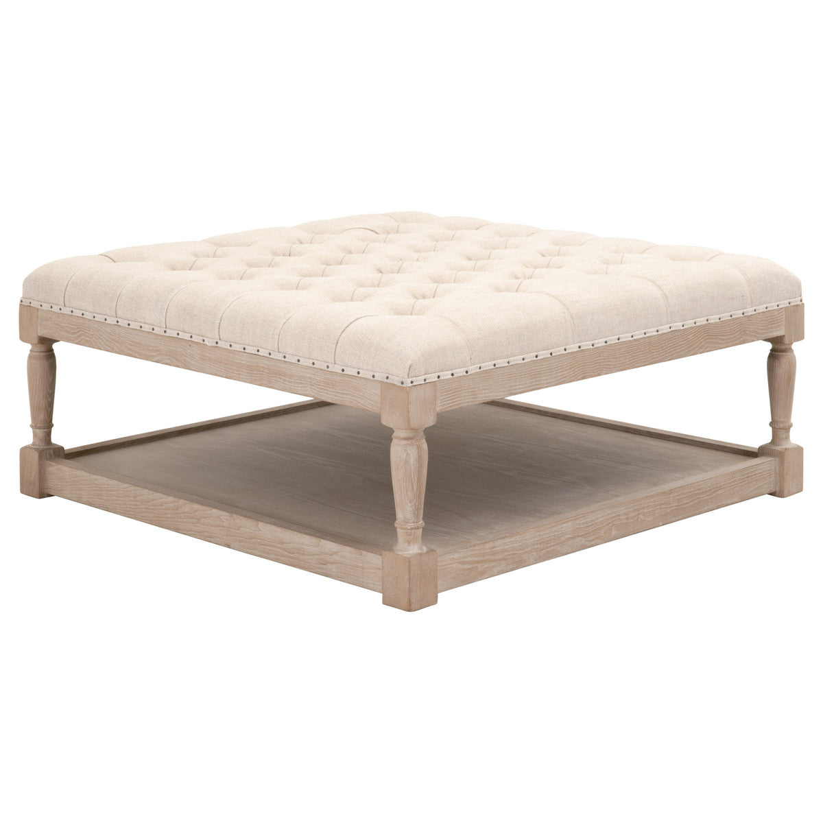Essentials For Living Townsend Tufted Upholstered Coffee Table