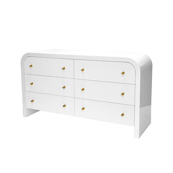 Worlds Away Valentina White Dresser