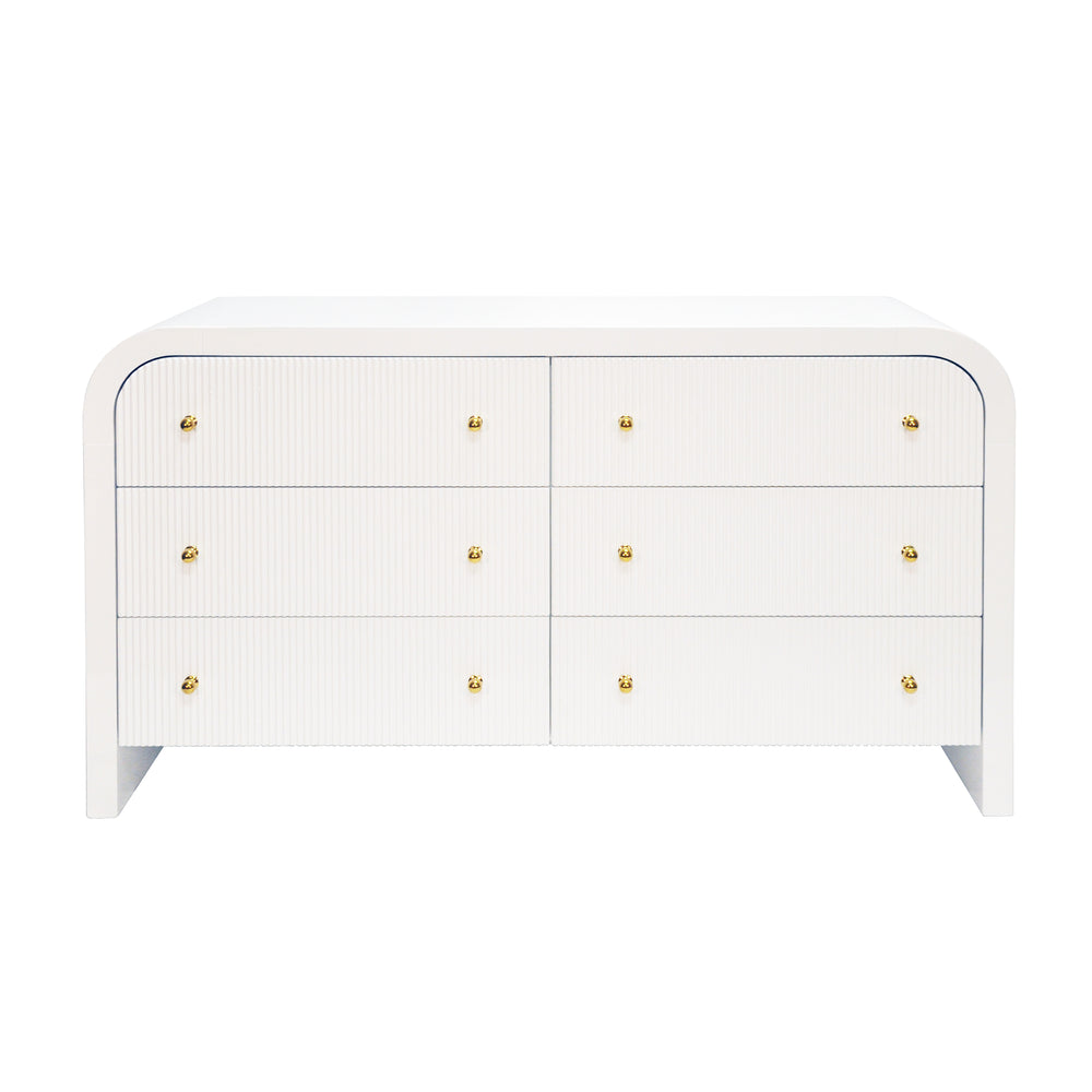 Worlds Away Valentina White Dresser