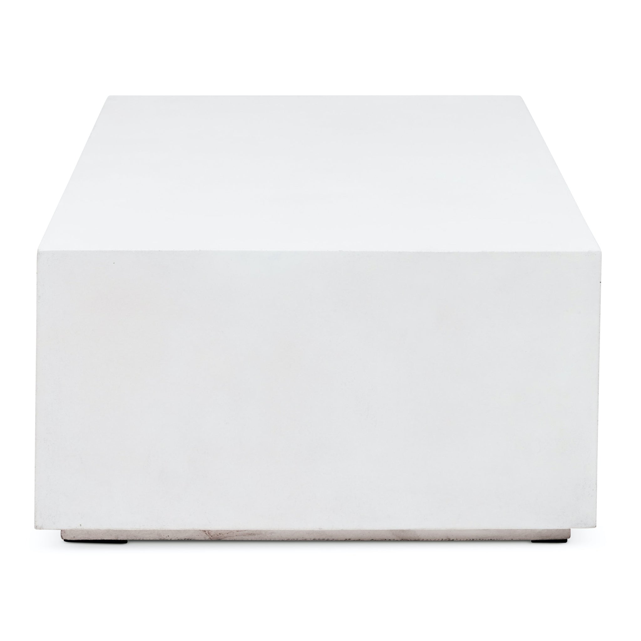 Bloc Rectangular Coffee Table in White by Urbia