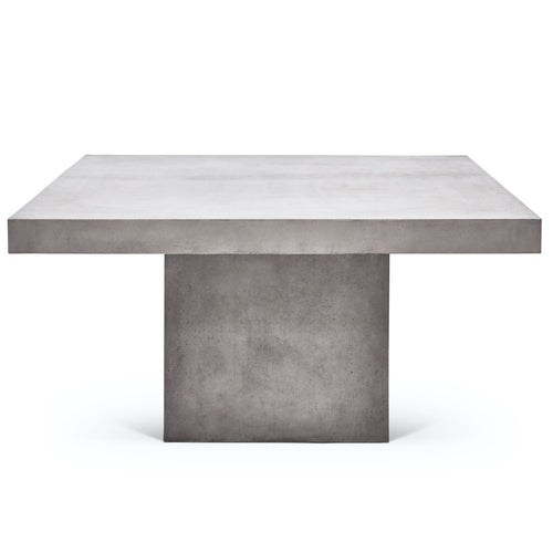 Urbia Una 59" Square Dining Table, Dark Grey