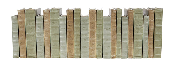 E Lawrence 21 Vol. Set of Decorative Books - Mossy Green, Duck Egg & Putty