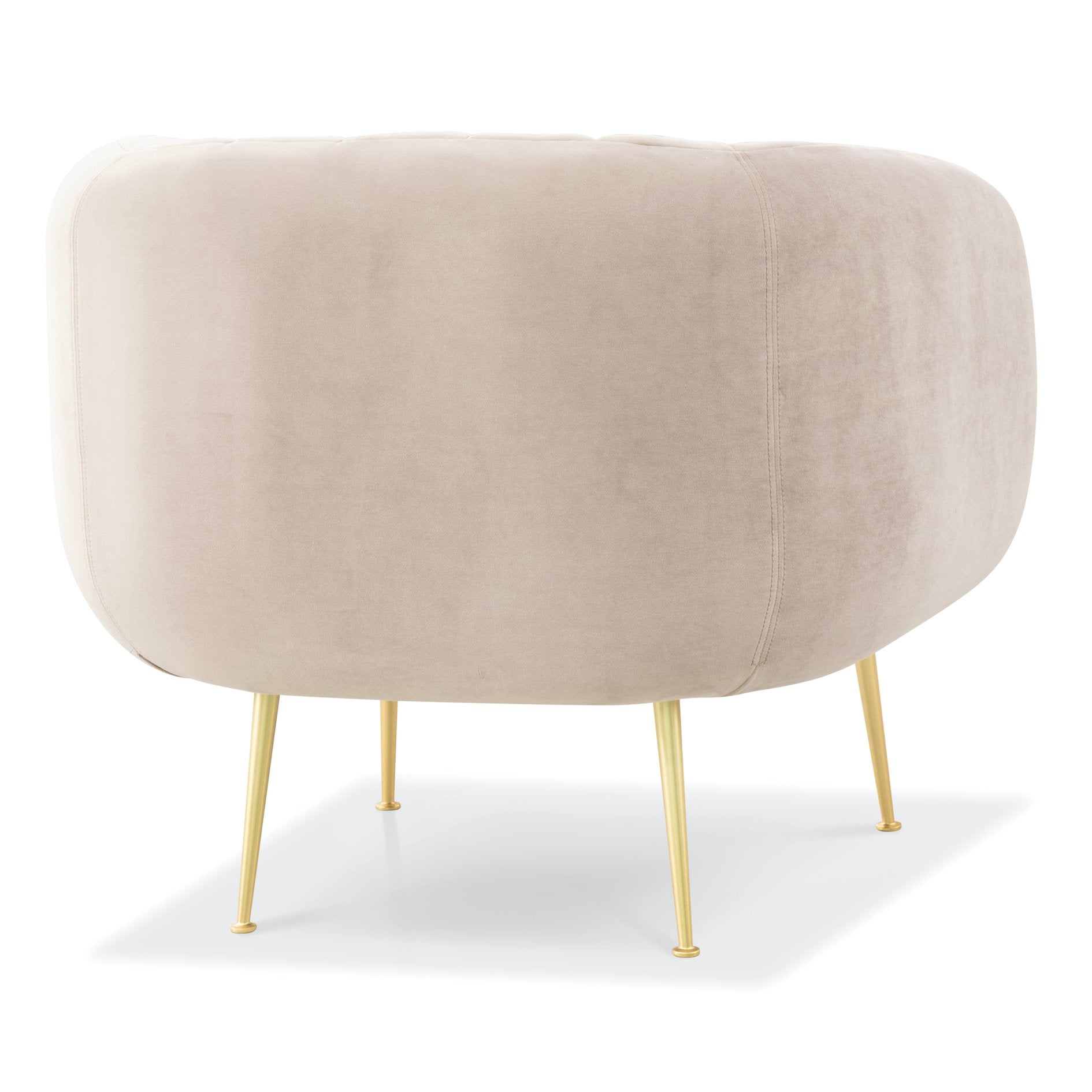 Pink Channeled Accent Chair by Urbia