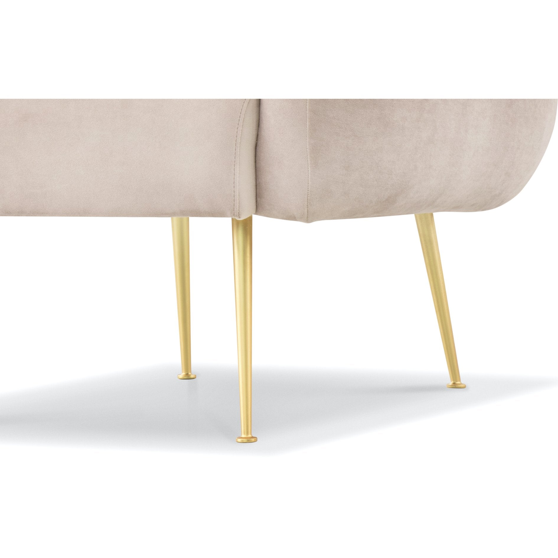 Pink Channeled Accent Chair by Urbia