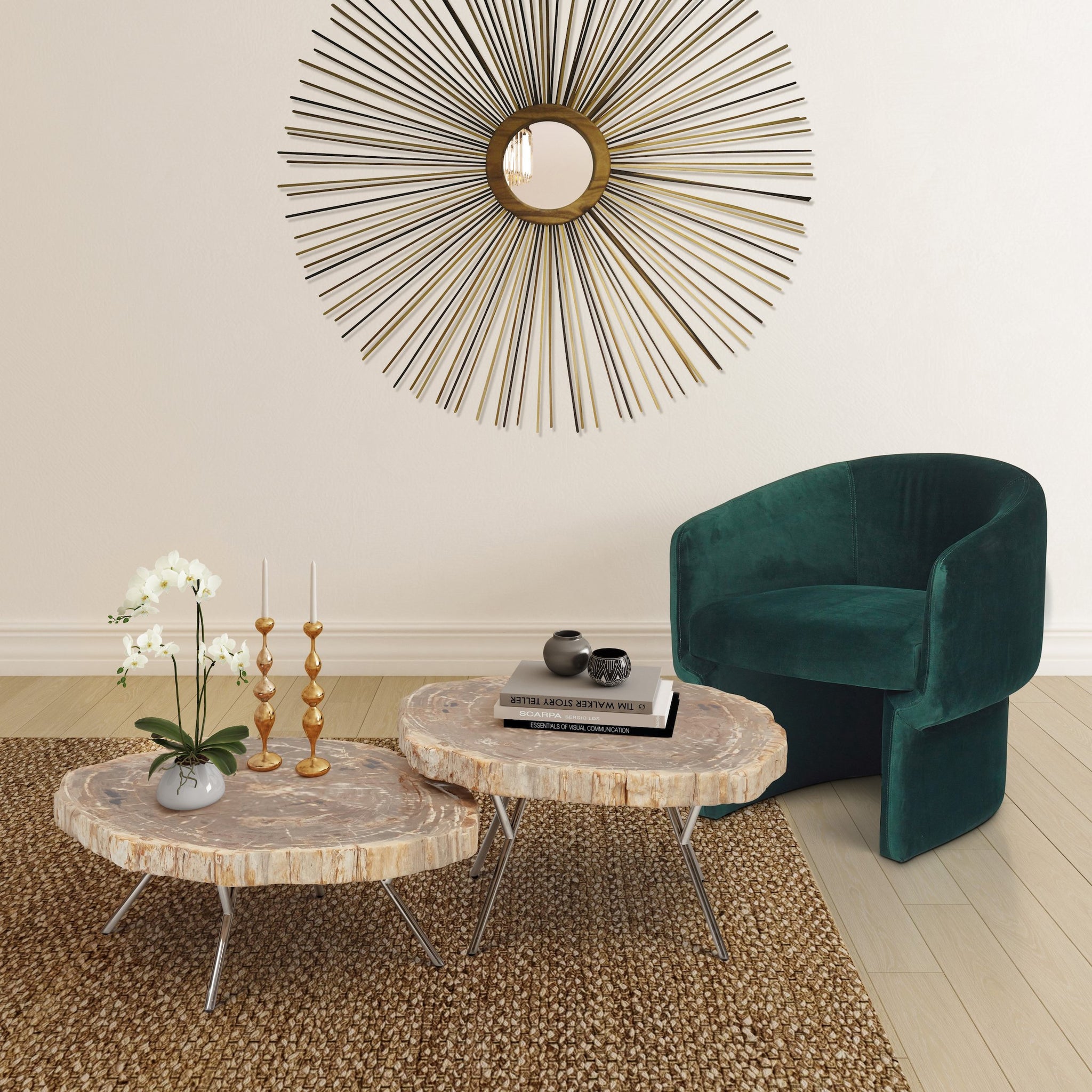 Urbia Jessie Accent Chair, Dark Green